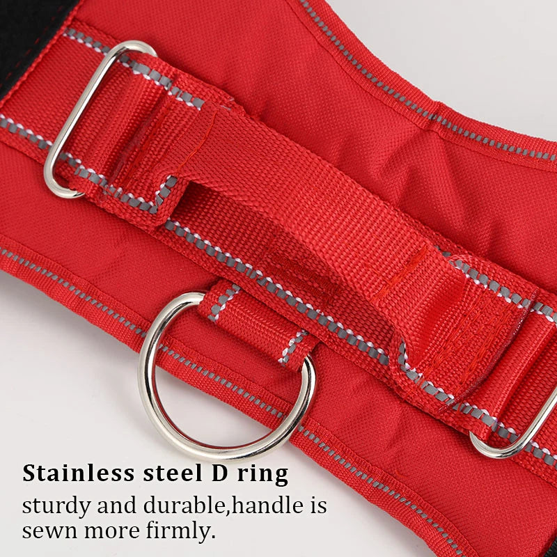 Nylon Dog Harness Personalized Reflective Pet Harness For Small Medium Large Dogs Breathable Mesh Pad Dog Harness No Pull