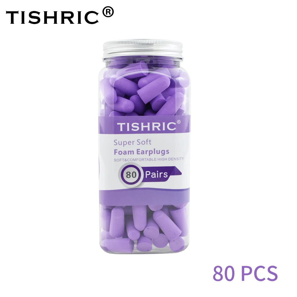 80 Pairs Sponge Sleeping Ear Plugs Earplugs Anti-noise Ear Plugs Noise Reduction Rate 35.5db Ear Protection
