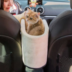 Portable Pet Dog Car Seat Central Control Dog Carrier Non-slip Safe Car Armrest Box Booster Bed For Small Dogs Cats Puppy Travel