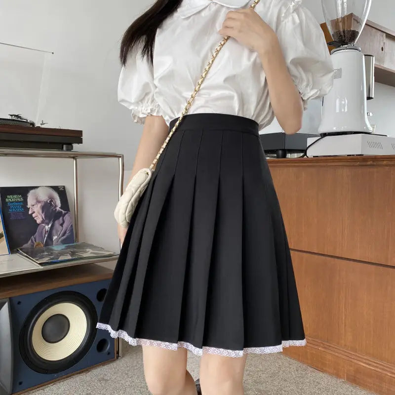 Skirts Pleated Women High Waist Summer Knee-length Preppy Style Harajuku Y2k Hot Sale Street School Cosplay Casual Female Faldas