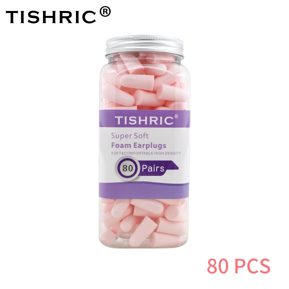 80 Pairs Sponge Sleeping Ear Plugs Earplugs Anti-noise Ear Plugs Noise Reduction Rate 35.5db Ear Protection