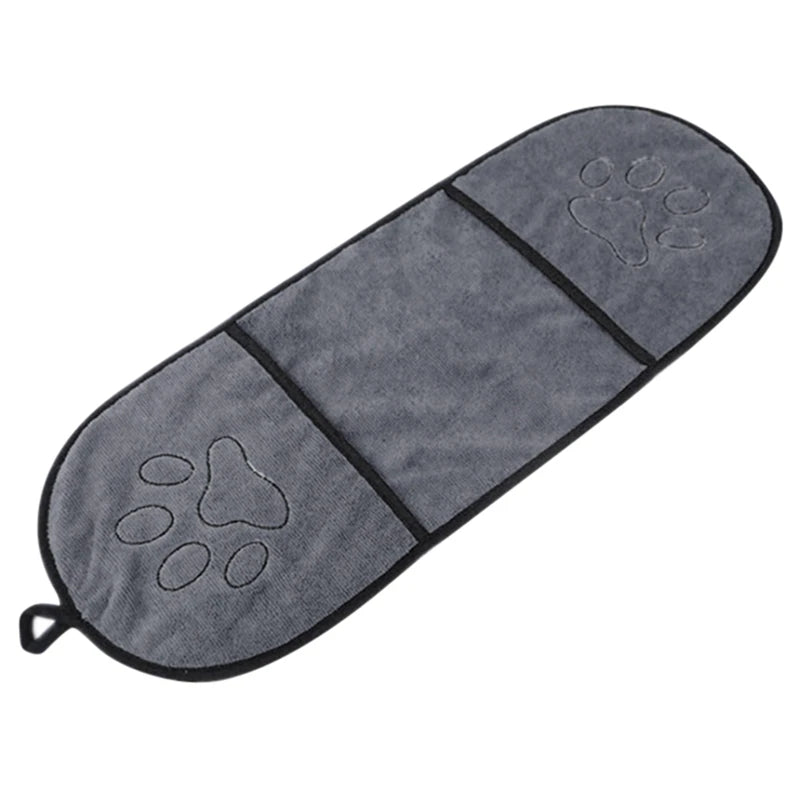 Pet Dog Bath Towel Microfiber Ultra-Absorbent Drying Pet Towel Blanket For Cat Small Dogs With Pocket Large Dogs Bathrobe