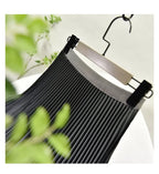 Women's Elegant Solid Color Midi Skirt Korean Female High Waist Fan-shaped Pleated Twill Skirts Faldas 2021 Summer Autumn Sk772