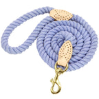 150cm Dog Leash Round Cotton Dogs Lead Rope Colorful Pet Long Leashes Belt Outdoor Dog Walking Training Leads Ropes