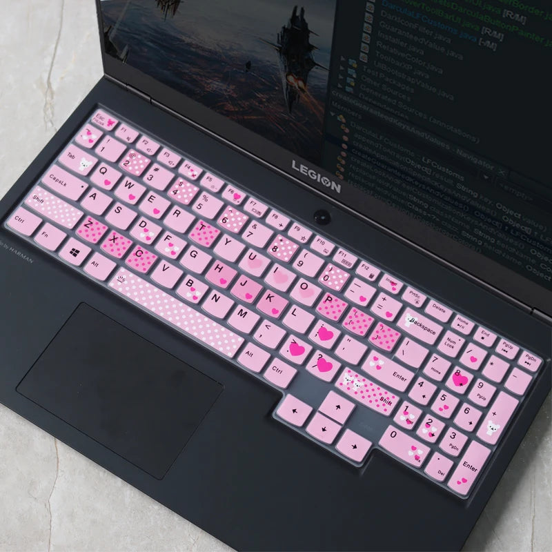 For LENOVO LEGION 5 5i 2021 15.6  inch (15'') LEGION 5 PRO 16 inch (16")  laptop  Silicone laptop keyboard cover skin