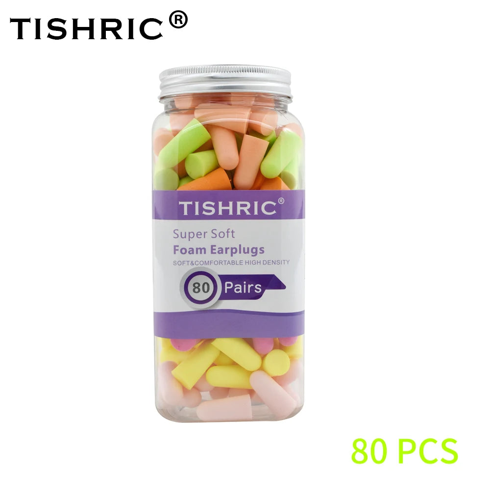 80 Pairs Sponge Sleeping Ear Plugs Earplugs Anti-noise Ear Plugs Noise Reduction Rate 35.5db Ear Protection