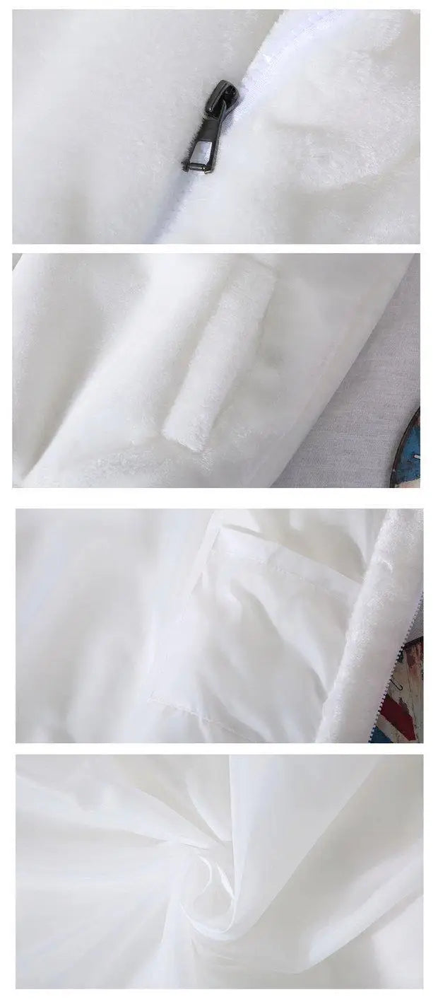 White Wool Vest Jacket Men Autumn Winter Sleeveless Jacket Men Waistcoat Warm Coat Faux Woolen Mens Clothing 2024 Trends