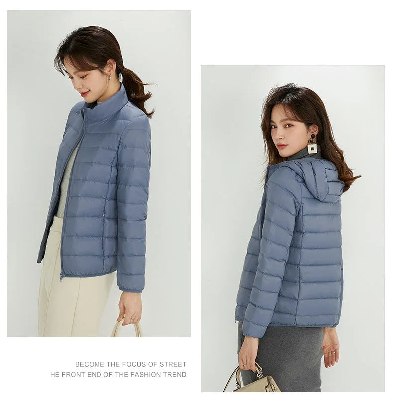 NewBang Matt Fabric 4XL Women's Duck Down Jacket Ultra Light Down Jacket Women Feather Jacket Women's Overcoat Windbreaker Coats