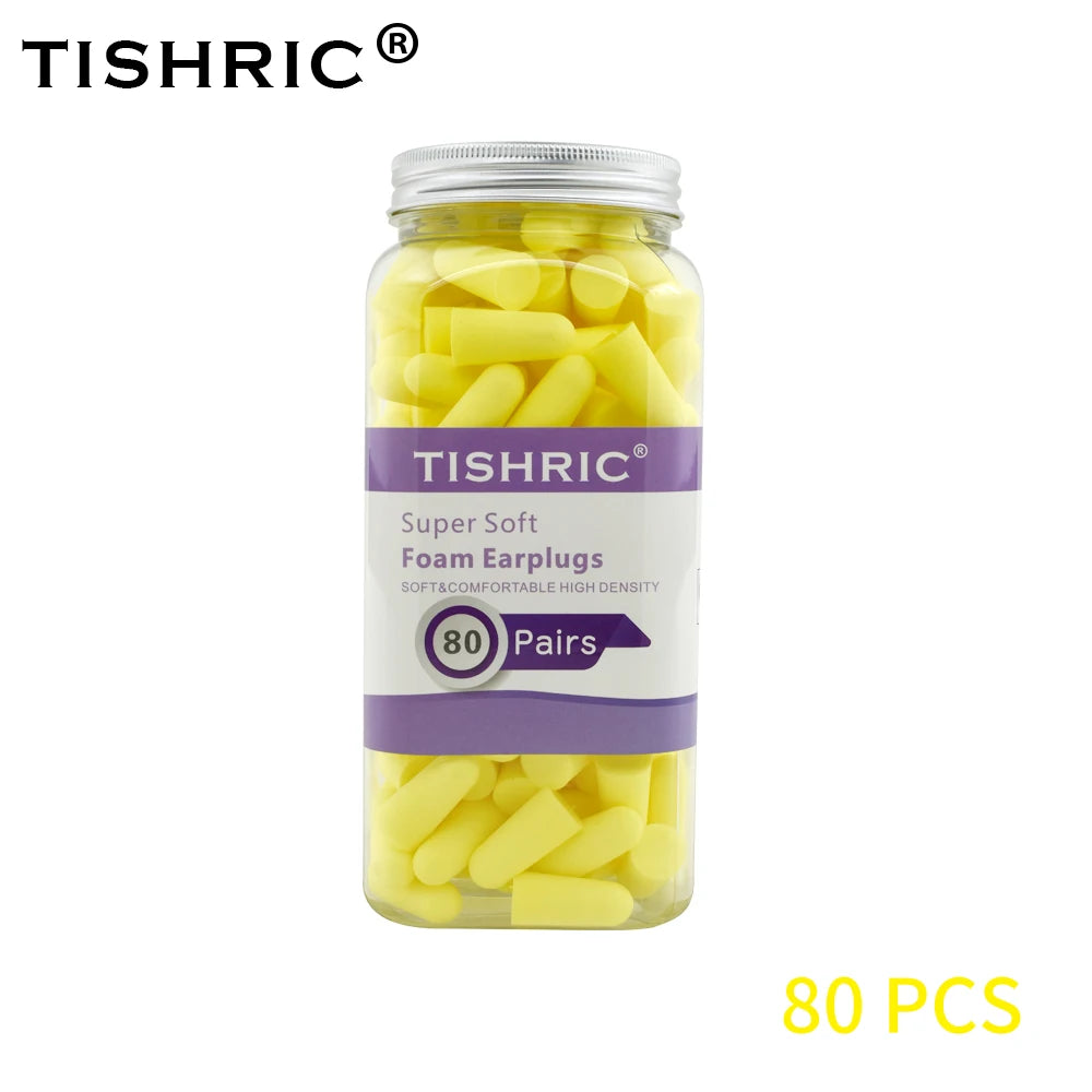 80 Pairs Sponge Sleeping Ear Plugs Earplugs Anti-noise Ear Plugs Noise Reduction Rate 35.5db Ear Protection