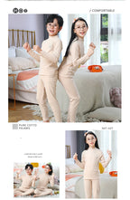 Autumn Winter Thermal Underwear Suit Girls Clothing Sets Boys Pajama Sets Baby No Trace Warm Sleepwear Candy Colors Kids Clothes