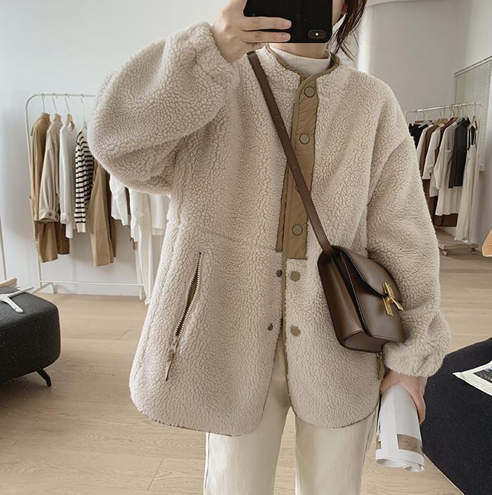 Y2k Korean Version Winter Clothes Women Jackets Lambwool Coat Fashion Casual Loose Oversize Thick Parkas Long Sleeve Tide Coats