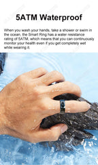 For Xiaomi Smart Ring Bluetooth Health Monitor Heart Rate Blood Oxygen Sleep Temperature Gesture Control Waterproof Sport Rings