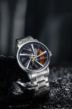 UTHAI CQ324 Fashionable Men watch with wheel clamp design,rotating hollow quartz watch,cool clock gift watches for man