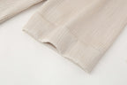 KWTX 2025 Spring Women’s Two Piece Set Solid Pleated V Neck Blazer & Wide Leg Pants Elegant Luxury High Quality Office Set