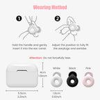 Silicone Ring Sleep Soundproof Earplugs Anti Noise Reduction 5 dB Noise Ring Earplug Mute Earplugs Adjustable Earphone Mute Tool