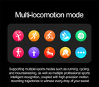 Sapphire Glass AMOLED Blood Pressure Smart Watches ECG Blood Oxygen Blood Pressure Air Pump Sport Health Tracking Smartwatch NFC