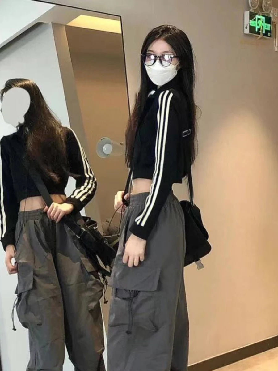 Bla Summer Thin Wide Leg Workwear Pants Qui Dry Jazz Dance Loose Fit Sports Casual Straight Leg Trousers for Women