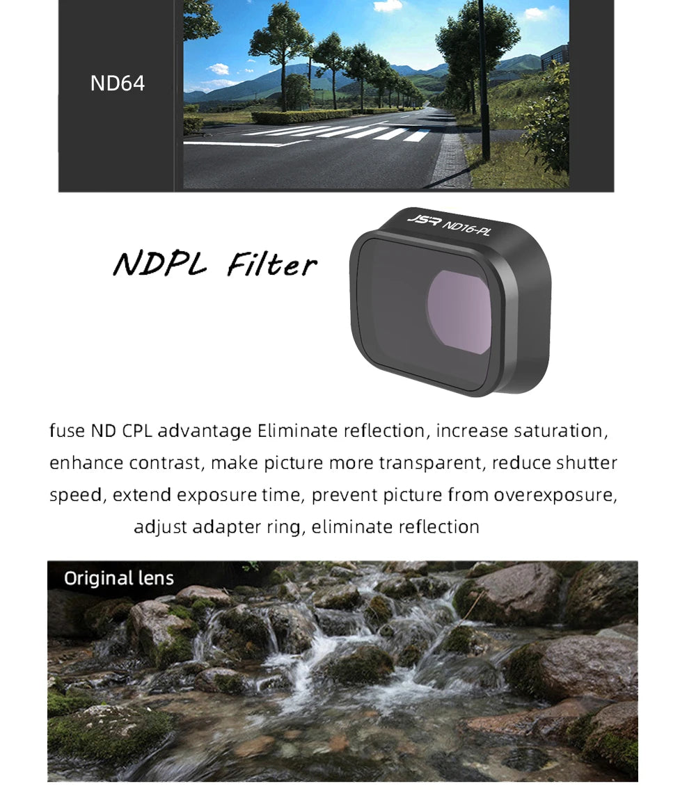 Filter for DJI Mini 3 Pro Lens Filters UV CPL ND Star Night NDPL Polarizer Camera Lenses for DJI Mini 3 Pro Drone Accessories