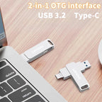 Lenovo 64TB USB 3.2 Pen Drive 16TB High Speed Transfer Metal Portable SSD Pendrive Cle 4TB U Disk Flash Drive Memoria USB Stick