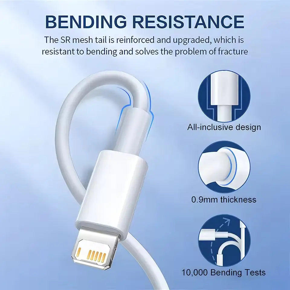PD 35W USB Cable For iPhone 16 15 14 13 12 11 Pro Max 7 8 Plus XS XR Fast Charging USB C Cables 2M Date Wire Charger Accessories