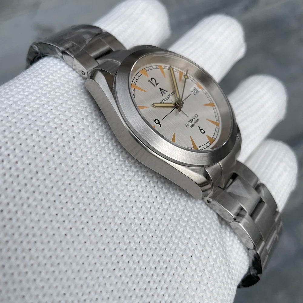 STEELFLIER Official SF751 Luxury Fashion Mechanical Wristwatch NH35 Movement Super Luminous 20Bar Waterproof Classic Dive Watch