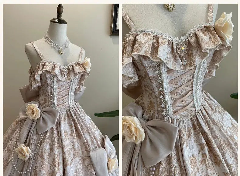 Japan Pink Lolita Wedding Floor-Length Dress Gorgeous Adult Formal Dress Heavy Industry 2024 New
