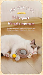 Interactive Cat Toy Ball Rolling Balls Pet Kitten Cats Teaser Automatic Electric Smart Game Plush Toys Play Stimulator Training