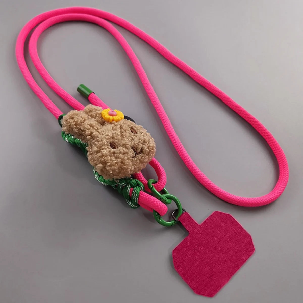 Cute Phone Lanyard Diameter Outdoor Universal Case Acrylic Crossbody Shoulder Card Neck Cord Clip Hang Anti-lost Wrist Strap
