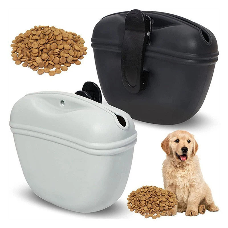Portable Silicone Dog Treat Bag Outdoor Dog Treat Pouch for Training Feeding Bag Large Capacity Pet Trainer Waist Bag Dog Suppli