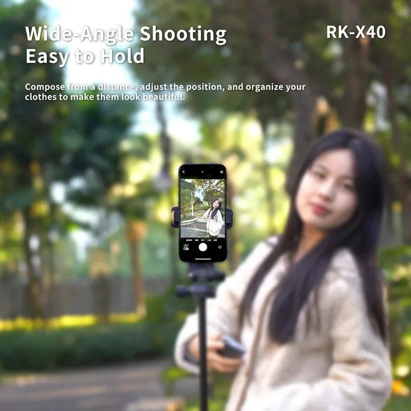 RK-X40 Wireless Mobile Phone Magnetic Selfie Screen Projector Rear Camera High Definition Selfie Display Selfie Auxiliary Tool