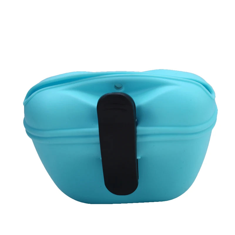Portable Silicone Dog Treat Bag Outdoor Dog Treat Pouch for Training Feeding Bag Large Capacity Pet Trainer Waist Bag Dog Suppli