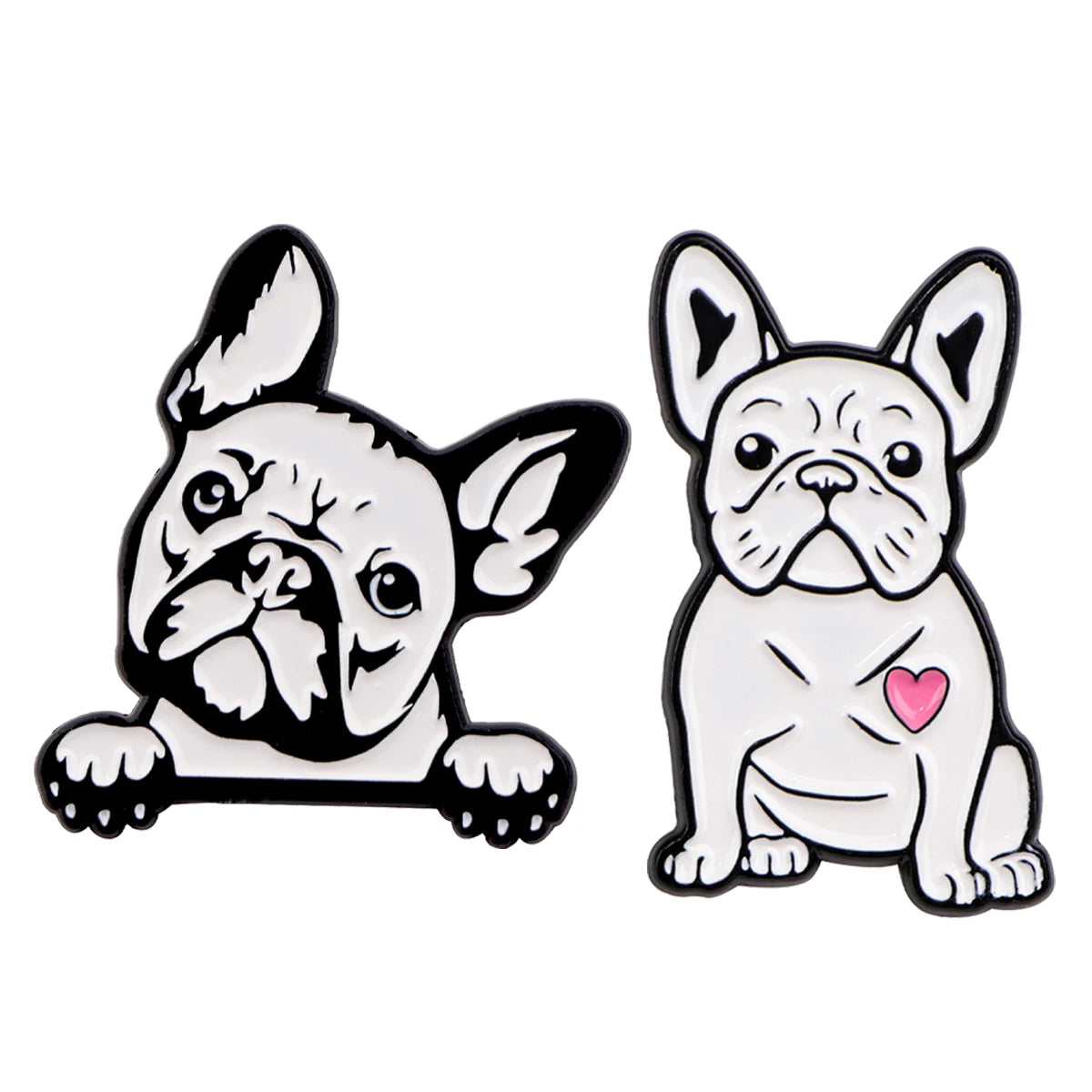 2-10pcs/set Funny Animals Series Enamel Pin Cartoon Cats Dogs Brooch Set Lapel Pins Badge on Backpack Clothing Accessories Gifts