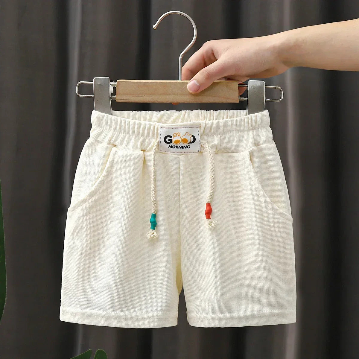 New Summer Boys Shorts Candy Color Beach Shorts for Kids Casual Elastic Waist Children Short Pants Sport Clothing Outwear