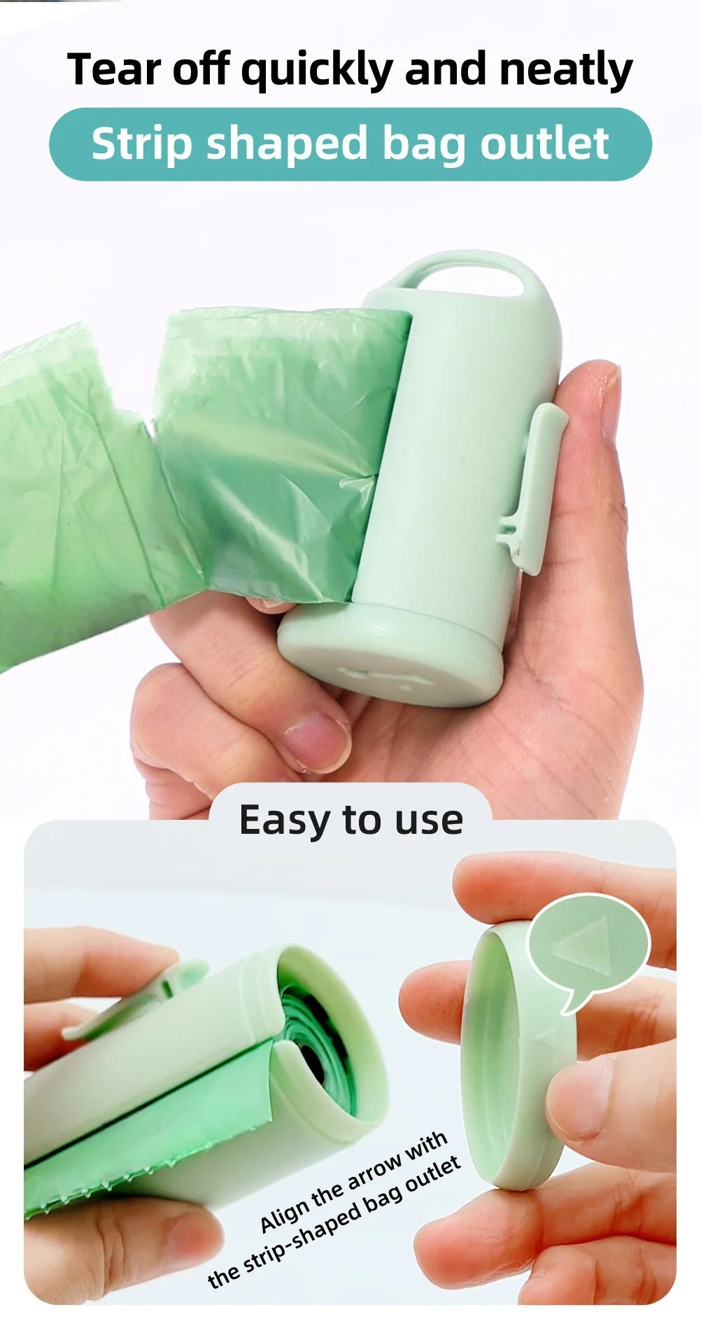 Dog Poop Bags Dispenser for Small Medium Large Dogs Pets Mini Travel Garbage Bag Box Outdoor Waste Bag Holder Pet Cleaning Tools