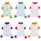 Luxury Dog Jumpsuits Pet Dog Clothes for Small Dogs Soft Cotton Puppy Pajamas Cute Print Cat Jumpsuits Pet Overalls Dog Costumes