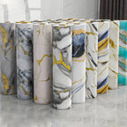 40cm Marble Pattern Kitchen Wall Stickers Self-Adhesive Oil-Proof Stain-Resistant Livingroom Resistant Home Decorative Wallpaper