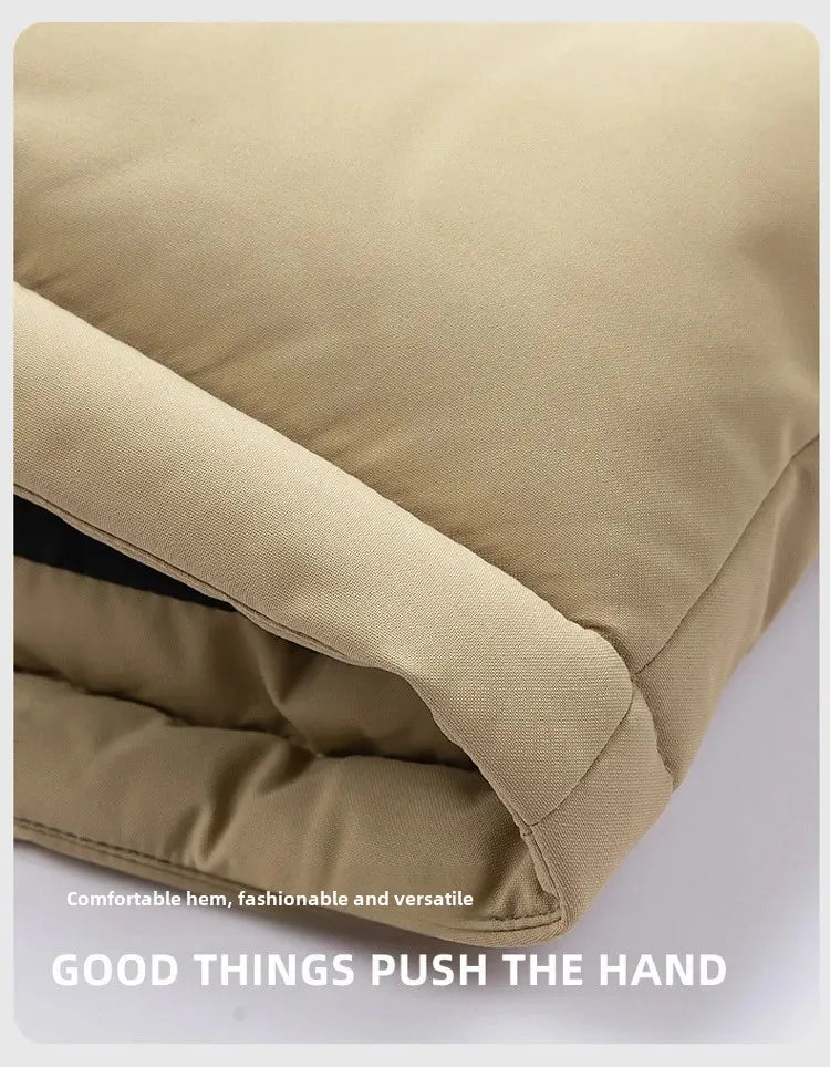 High Quality Thickened Cotton Jacket for Men Winter Windproof Warm Hooded Coat Couple Casual Wear Chinese Brand Outerwear