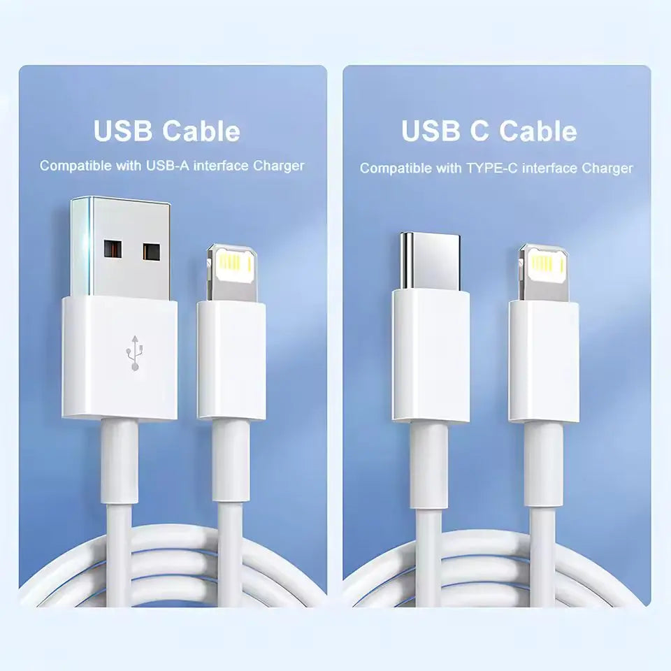 PD 35W USB Cable For iPhone 16 15 14 13 12 11 Pro Max 7 8 Plus XS XR Fast Charging USB C Cables 2M Date Wire Charger Accessories