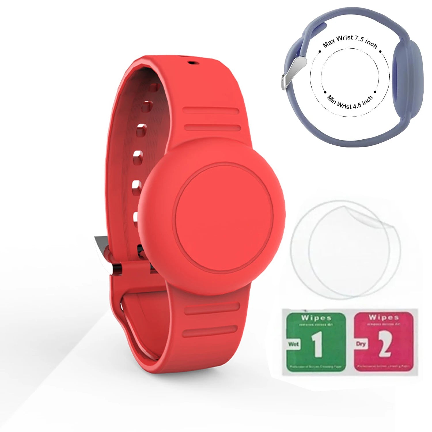 Airtag Bracelet for Kids Waterproof, Silicone Wristband Case Cover for Anti-lost Band StraP Hidden Accessories for Toddler Child