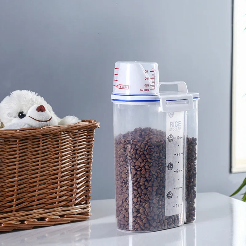 New Premium Pet Food Storage Container Large Capacity With Airtight Seal - Durable  Easy Clean & Stylish Design For Dogs & Cats