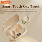 Gionee JL007 Ear Clip Equalize Earphones Wireless Bluetooth Earbuds ENC Noise Reduction Headphones with Mic Smart Equalizer App