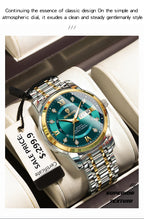 2025 Quartz Watch for Men Luxury Diamonds Gold Watch Waterproof Luminous Stainless Steel Business Men's Quartz Watch Mens Watch