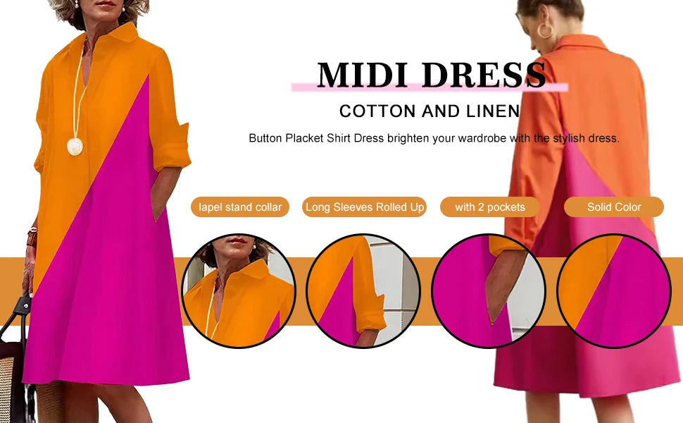 New Women's Fashion Shirt Dresses High Temperament Leopard Print Casual Dresses Women's Elegant Party Long Sleeve Dresses