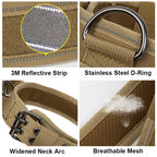 Tactical Dog Training Collar With Handle Reflective Collar Leash No Pull Lead Collars For Small Big Dogs Walking Pet Accessories