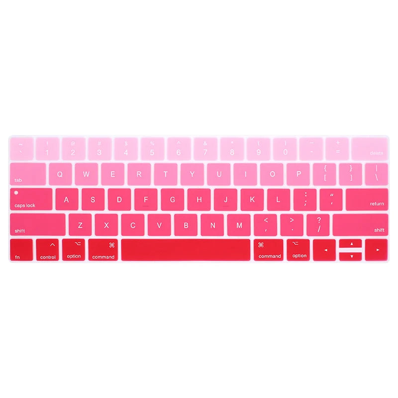 US Version English Language Silicone Keyboard Cover Skin For MacBook Pro 13 15 Retina TouchBar A1989 A1990 A2159 A1706 A1707
