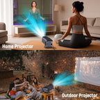 Projector Netflix Officially Licensed HY320 Android 11 1080P 500ANSI Amlogic S950D4 WIFi6.0 BT5.2 Mini 4K Projector