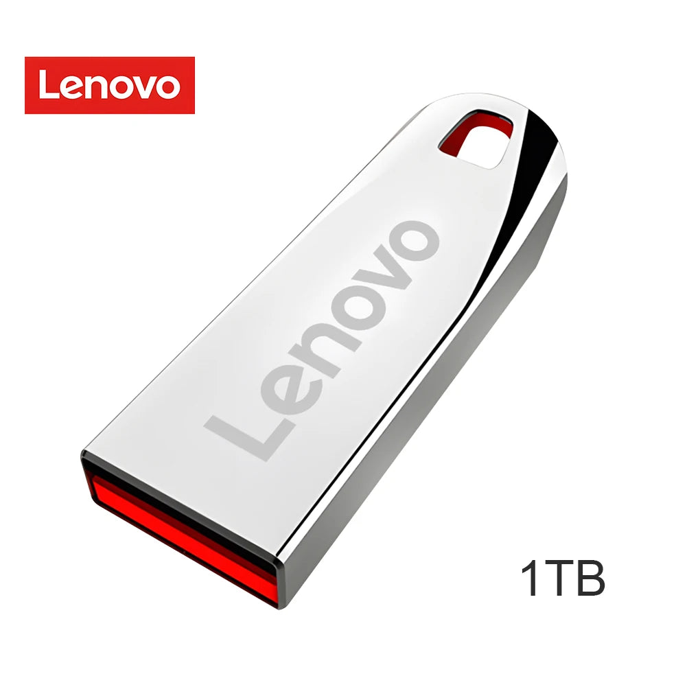 Lenovo U Disk 2TB 256GB 512GB Metal USB3.1 Dustproof Titanium Gamer Design USB  Flash Drive 128GB  Pen Drive 512GB 1TB