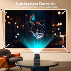Projector Netflix Officially Licensed HY320 Android 11 1080P 500ANSI Amlogic S950D4 WIFi6.0 BT5.2 Mini 4K Projector