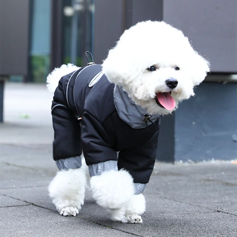 HOOPET Winter Pet Dogs Clothes Puppy Warm Jacket Small Medium Dog Reflective Coat Chihuahua Yorkies Pet Supplies