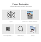 KBDFA D16 Mini Drone 8K Camera ESC Aerial Aircraft Air Pressure Fixed Height Pocket UFO Obstacle Remote Control Quadcopter
